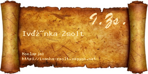 Ivánka Zsolt névjegykártya